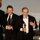 Joe Letteri (speaking) with Andrew Jones, Richard Baneham, and Stephen Rosenbaum accepting the Oscar for Best Visual Effects for Avatar in 2010.